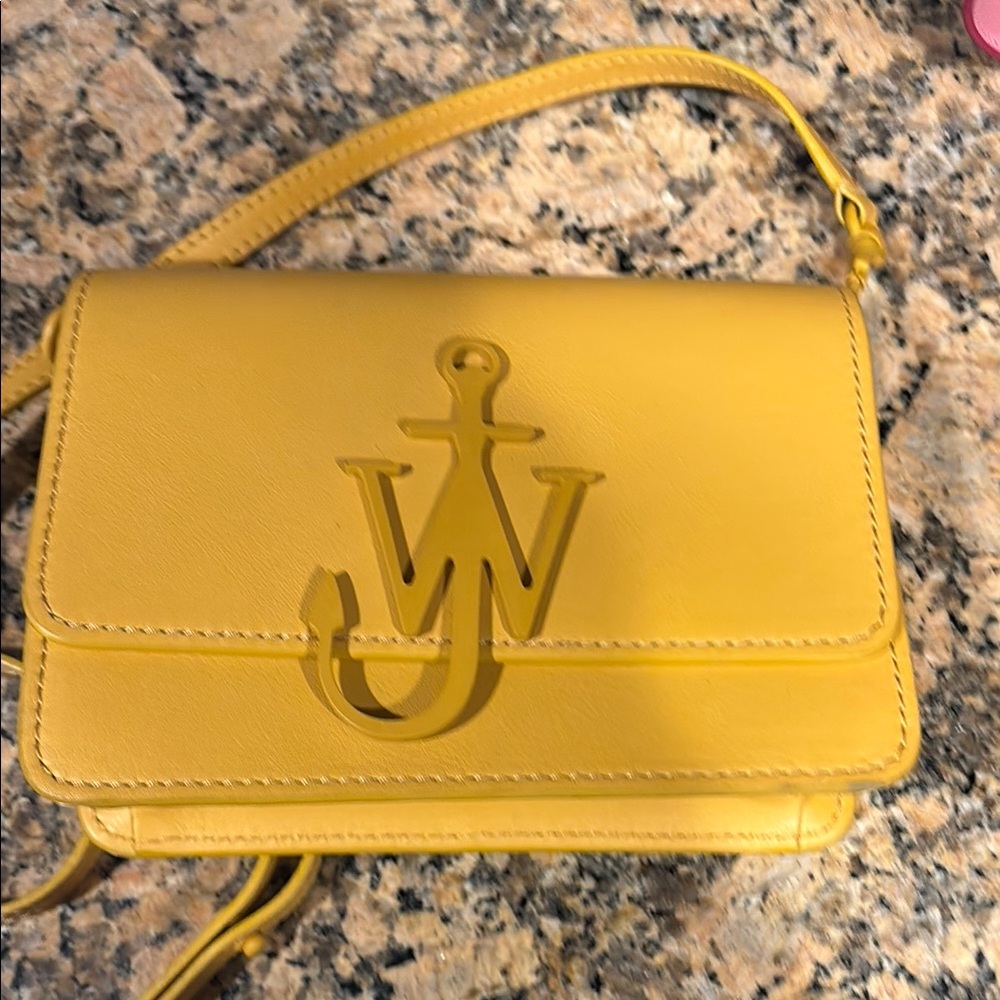 JW Anderson anchor yellow  Crossbody Bag with Structured Design and Logo